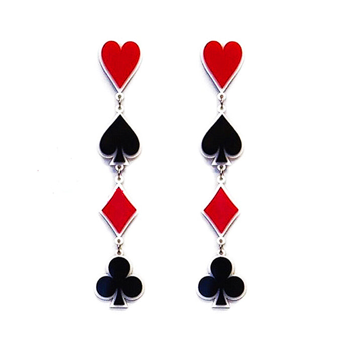 Poker Night Earrings