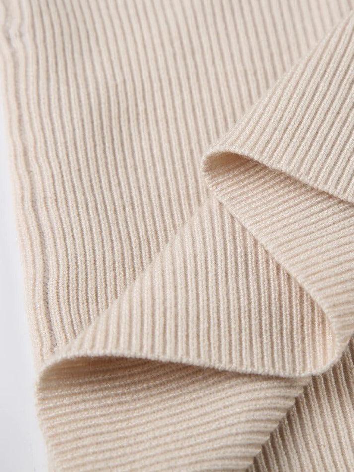 Solid V Neck Ruched Sweater