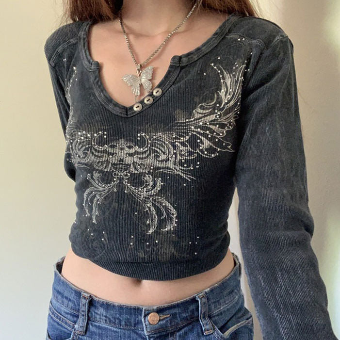 Fairy Grunge Aesthetic Crop Top