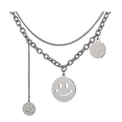 Fake Smile Chain Necklace