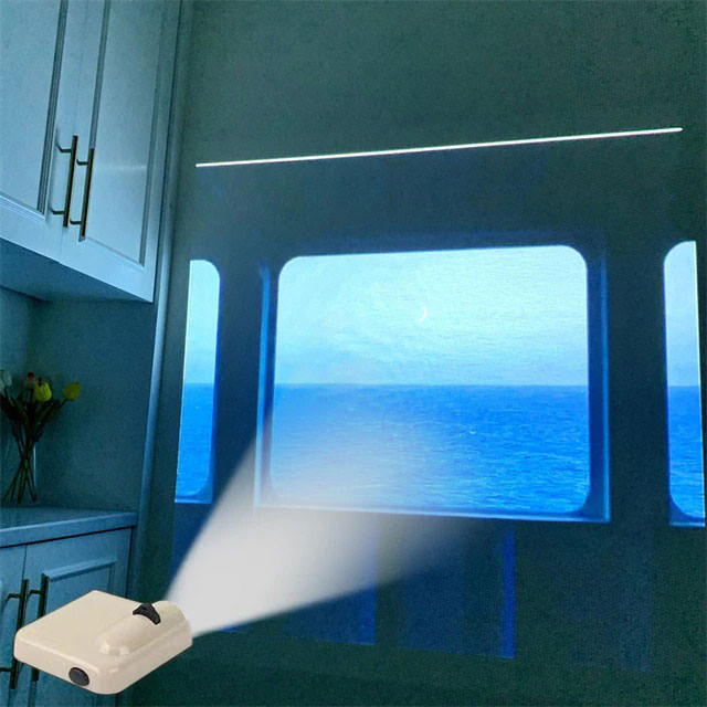 Train Fake Window Wall Projector