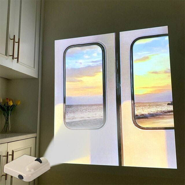 5 Styles Fake Window Wall Projector