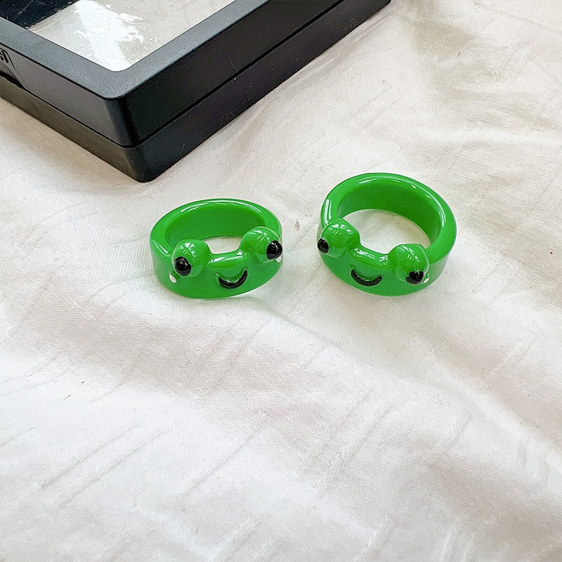 Frog Couple Rings Set