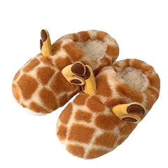 Giraffe Plush Slippers