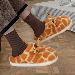 Giraffe Plush Slippers