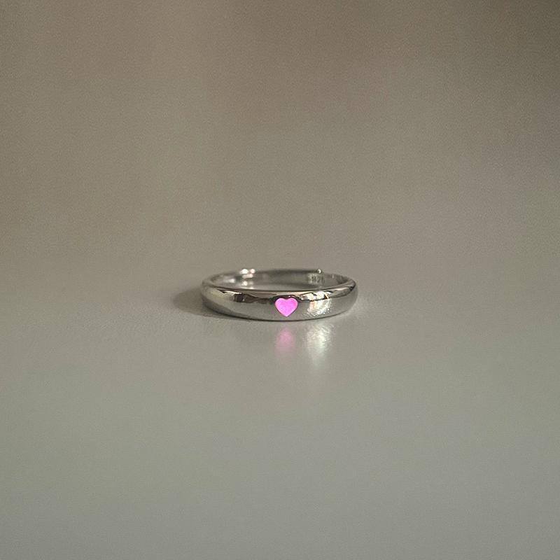 Glow In Dark Heart Ring