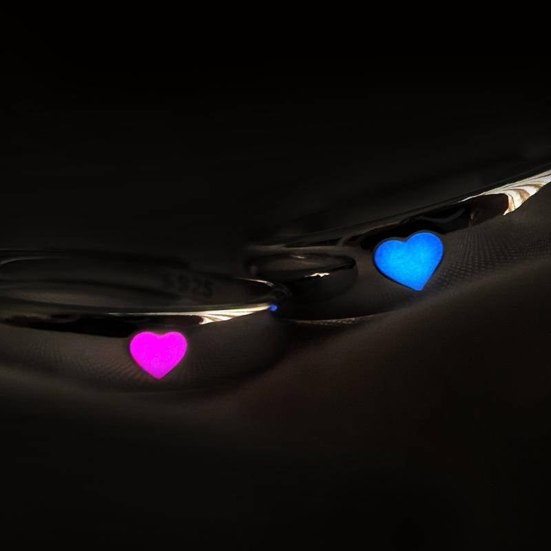 Glow In Dark Heart Ring