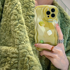 Sage Green Gems iPhone Case