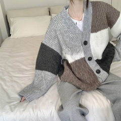 Grey Fringe Grandma Cardigan