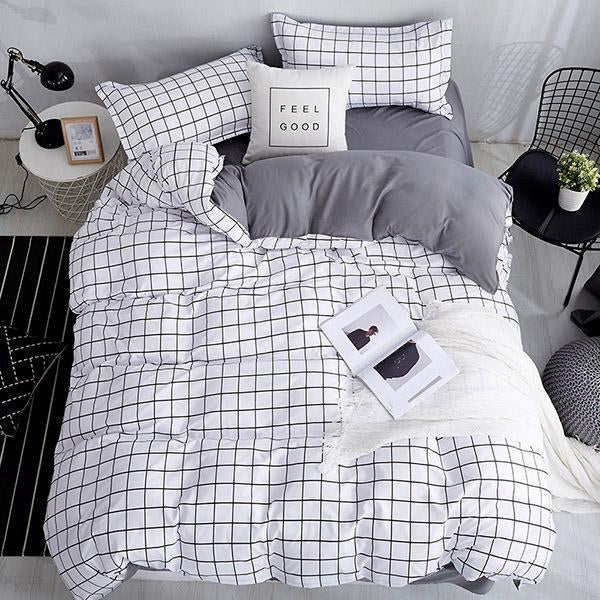 Grid Bedding Set