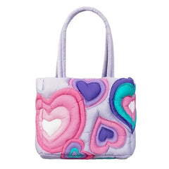 Heart Puffer Shoulder Bag