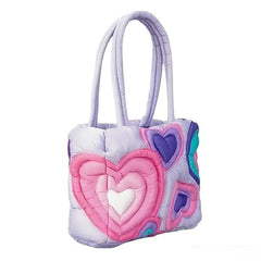 Heart Puffer Shoulder Bag