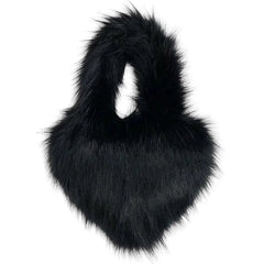 Heart Shape Fuzzy Handbag