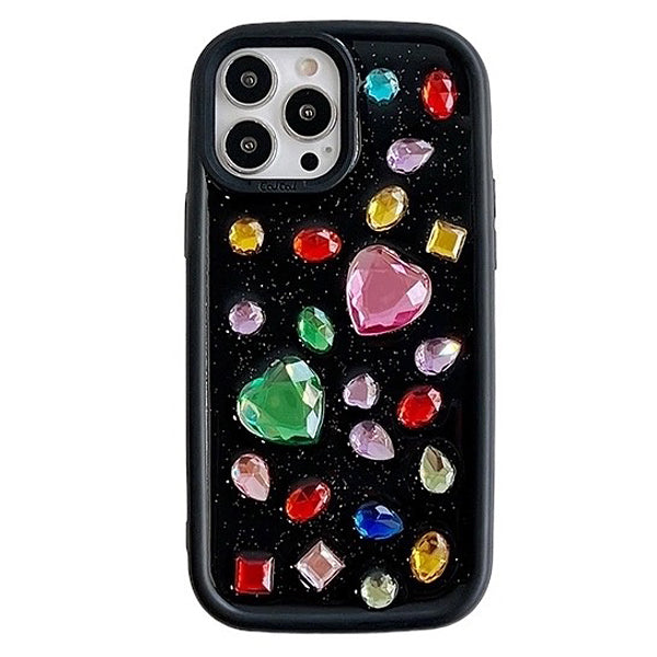 Hearts Rhinestone iPhone Case