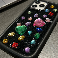 Hearts Rhinestone iPhone Case