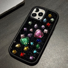 Hearts Rhinestone iPhone Case