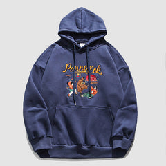 Cartoon Embroidery Hoodie