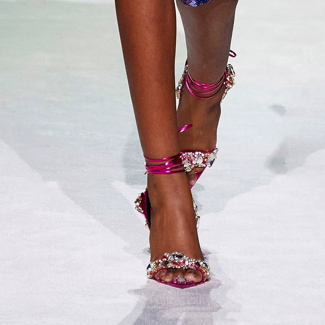 Gianella Crystal Embellished Heels