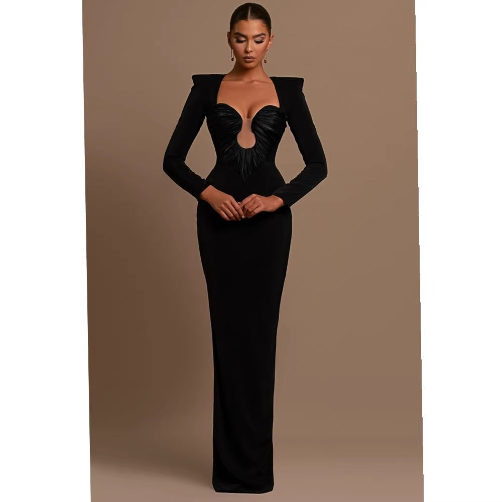 Moon Heart Ruched Gown