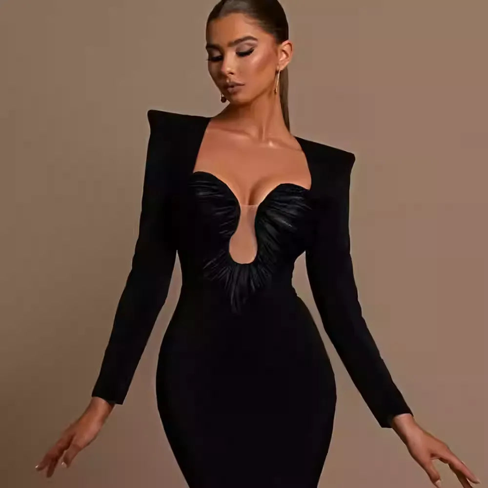 Moon Heart Ruched Gown