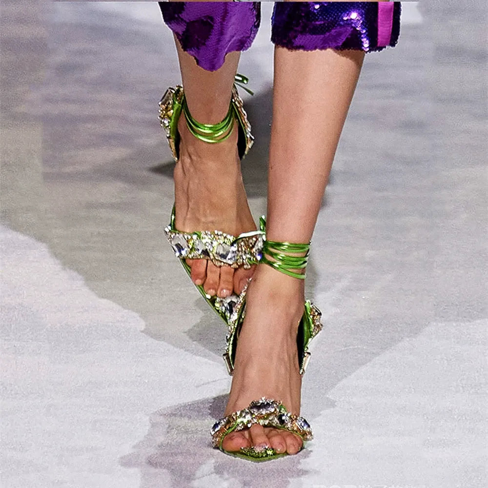 Gianella Crystal Embellished Heels