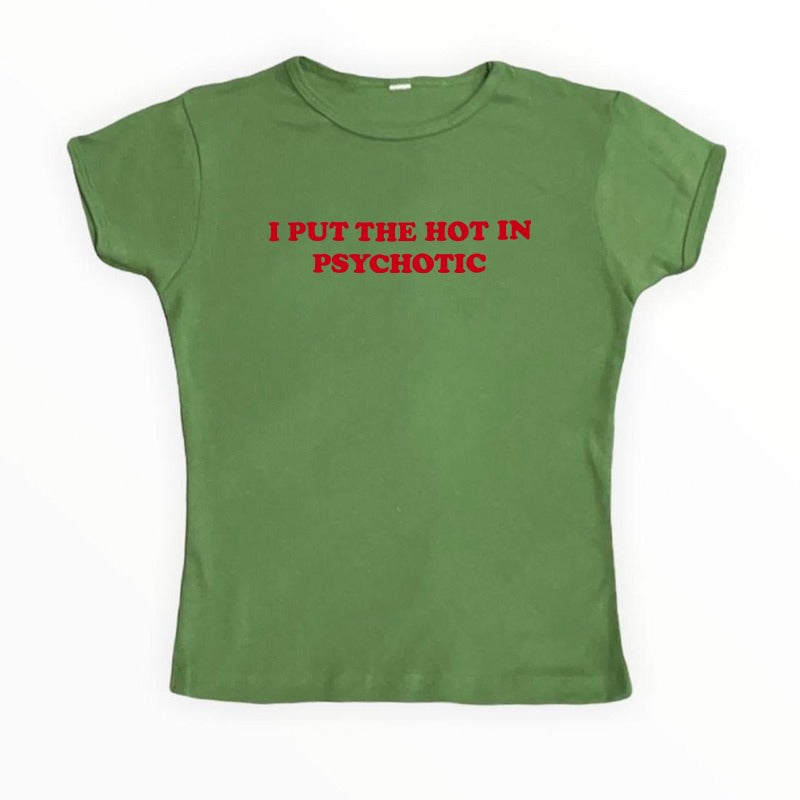 Psychotic Cropped Tee