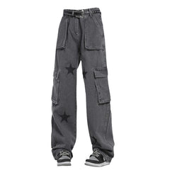 Downtown Girl Star Baggy Jeans