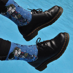 The Kiss Klimt Socks in Blue