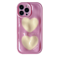 Korean Aesthetic Heart iPhone Case