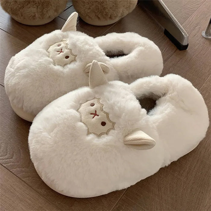 Cute Lamb Fluffy Slippers