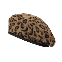 Leopard Beret Hat