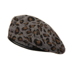 Leopard Beret Hat