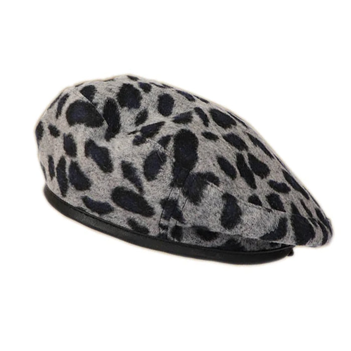 Leopard Beret Hat