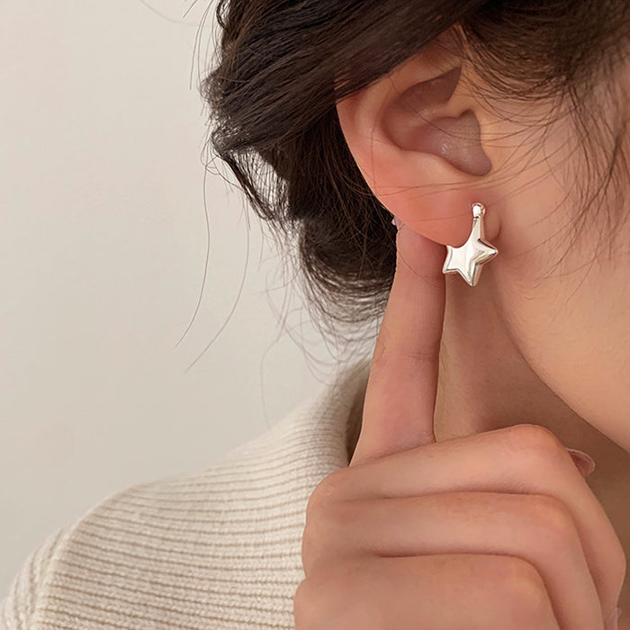 Minimalist Aesthetic Star Earrings