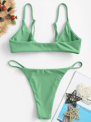 O Ring Rib Bikini Set