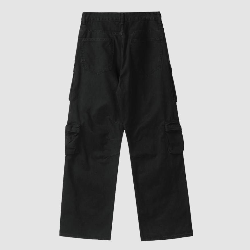 Three-Dimensional Patch Pocket Cargo Pants