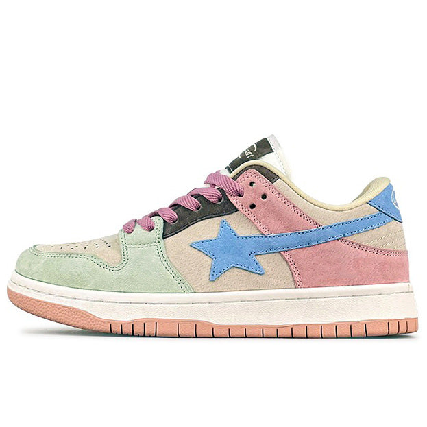 Pastel Color Block Star Sneakers