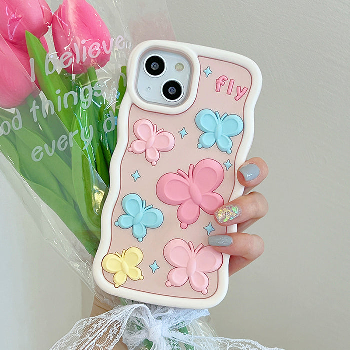 Pastel Butterfly iPhone Case