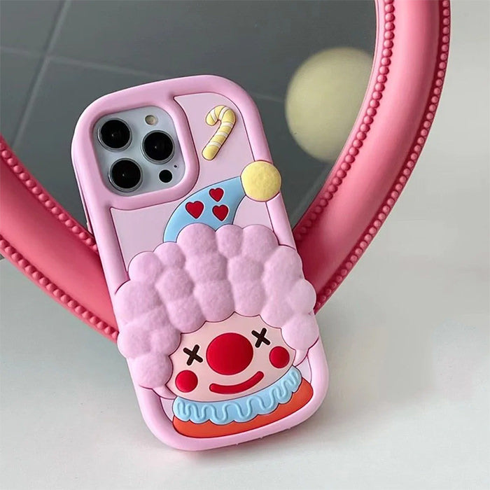 Pink 3D Clown IPhone Case