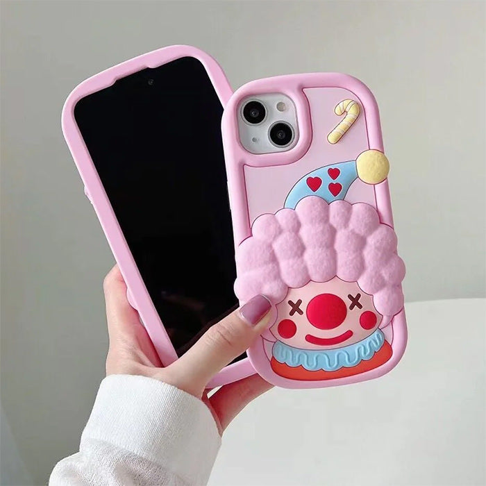 Pink 3D Clown IPhone Case