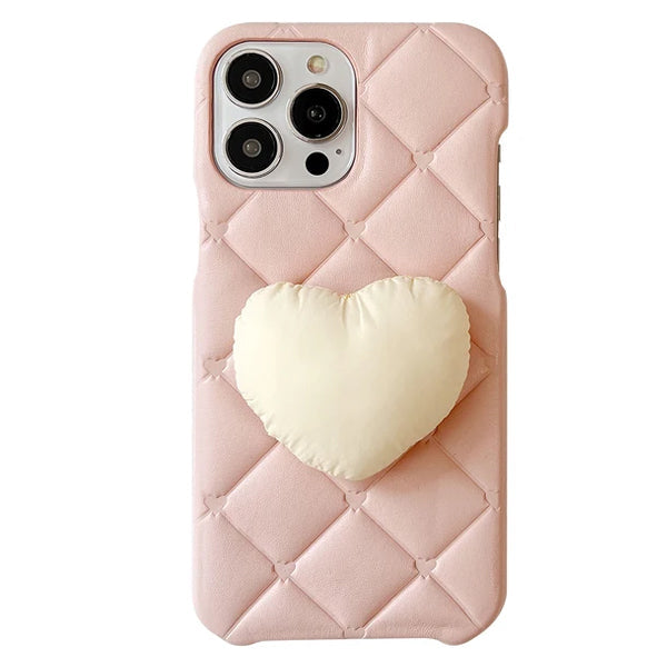 Softie Heart Puffer IPhone Case