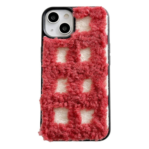 Plaid Fuzzy iPhone Case