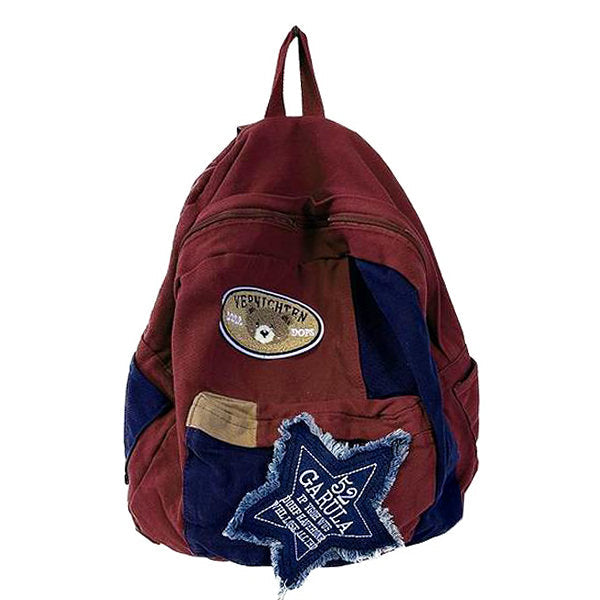 Star Bear Canvas Backpack