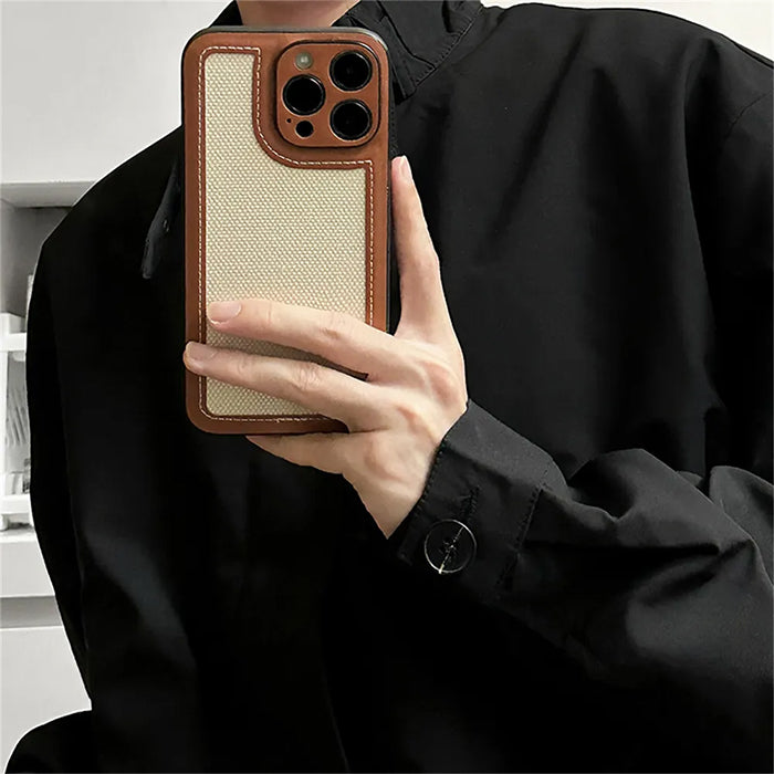 Preppy Brown IPhone Case