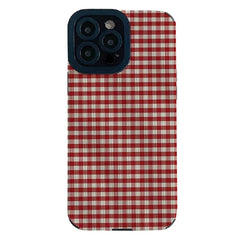 Preppy Red Plaid IPhone Case