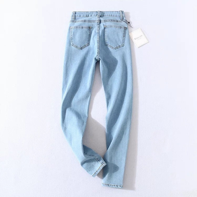 ZARIA HIGH WAISTED DENIM PANTS