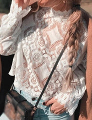 ENDIA LACE BLOUSE