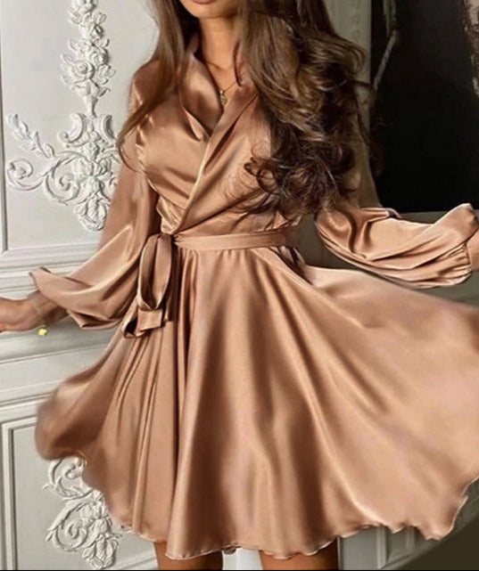 ALEXA SATIN DRESS