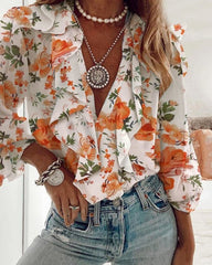 VERA RUFFLED BLOUSE