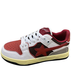 Red & Grey Shooting Star Sneakers